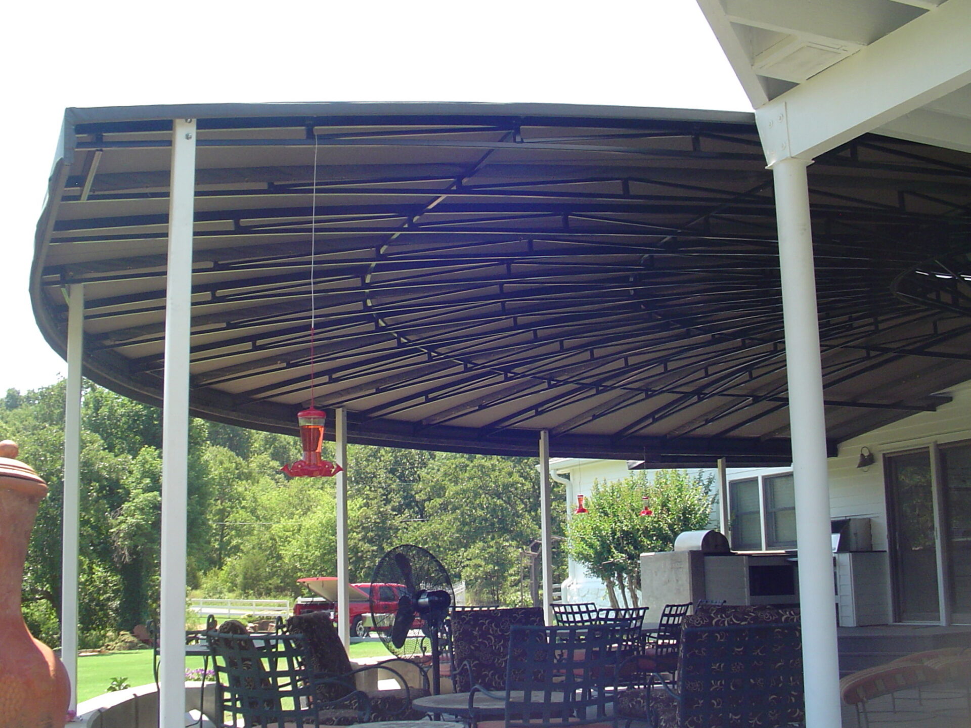 Giant curved patio cover